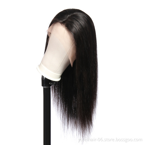 Wholesale Transparent HD Full Lace Straight Wigs Peruvian Virgin Human Hair 360 Lace Front Wigs for Black Women